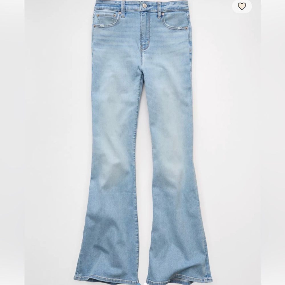 American Eagle Curvy Super High-Rise Flare Jeans Size 0